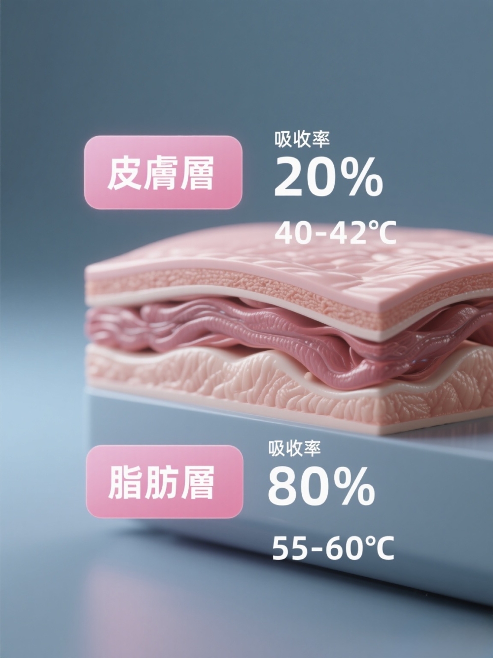 冷微波技術與過往常見的熱能溶脂最大不同，在於幾乎無痛