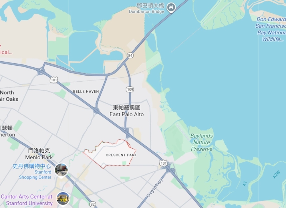 過去新月公園周圍被視為矽谷最負盛名的社區之一