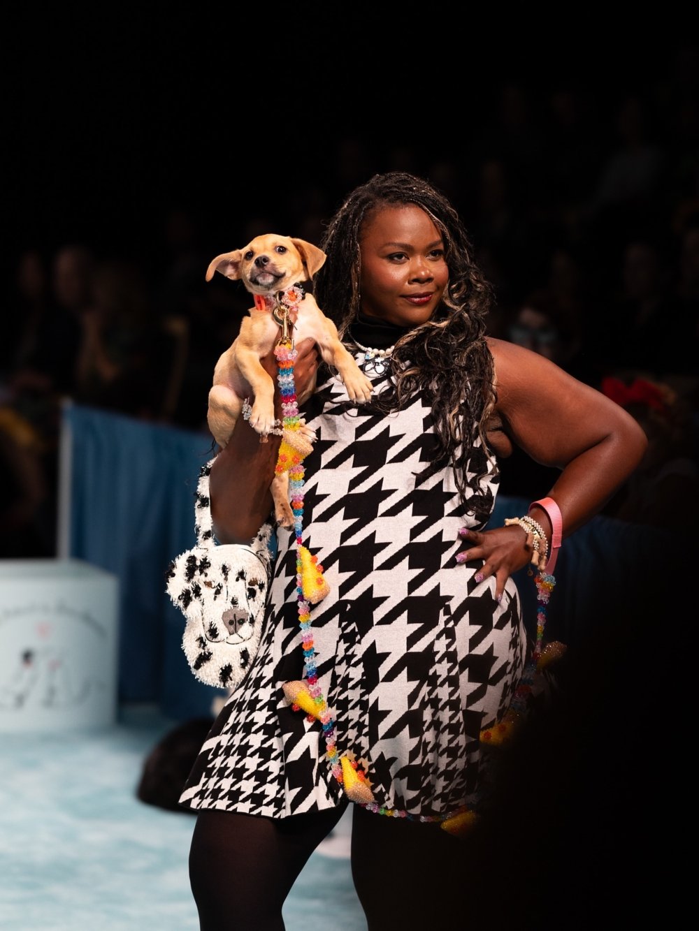 狗界Met Gala？紐約時裝周驚喜開場，設計師把伸展台交給收容犬，狗狗變最萌模特兒還當場被領養, image size:1000x1333