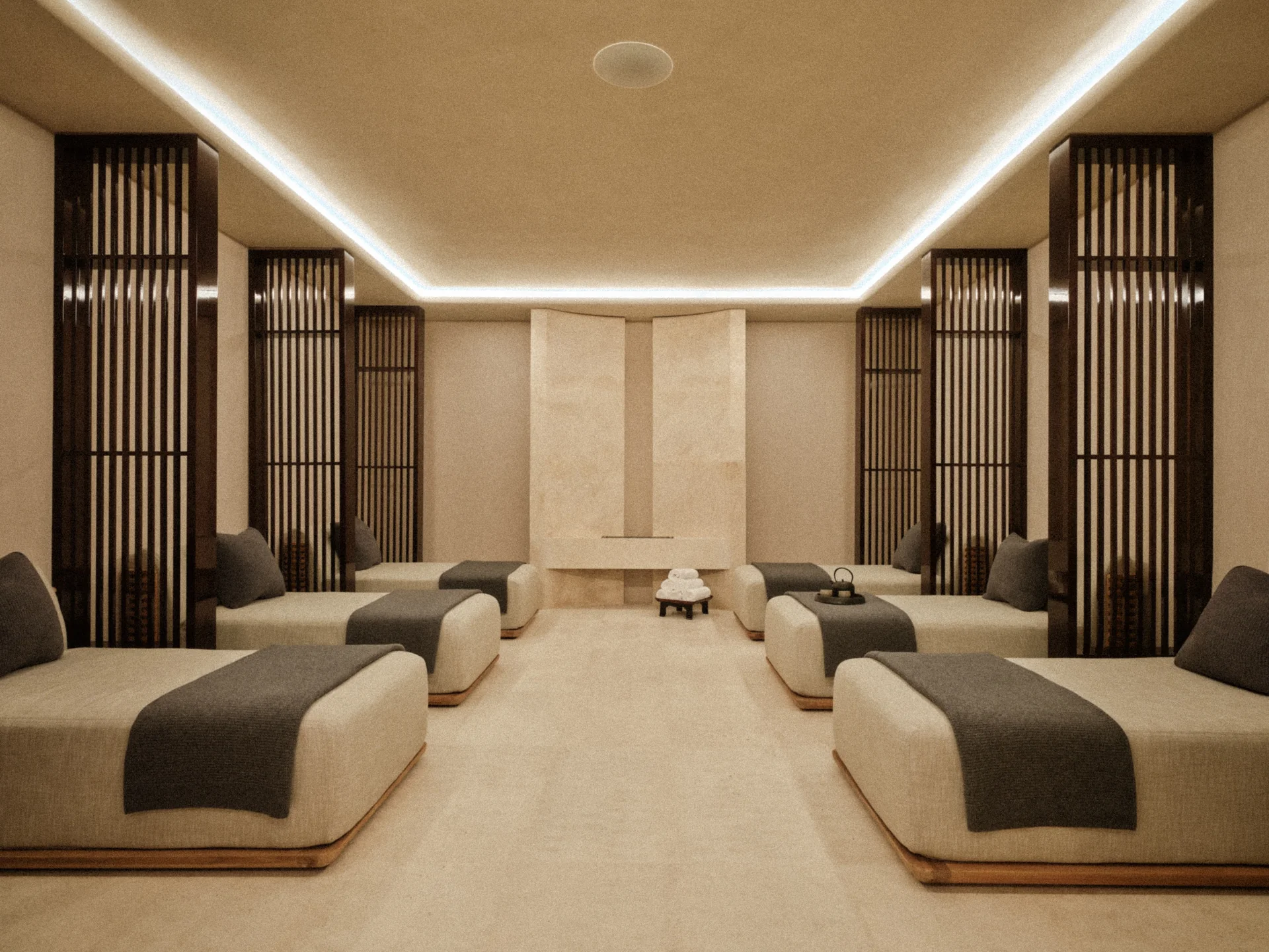 與 Giorgio Armani 合作的水療區是亮點之一