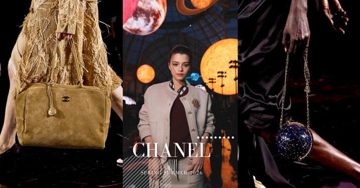 Matthieu Blazy掌舵CHANEL 2026春夏首秀，Jennie看秀包、揉爛2.55、星球晚宴包為CHANEL繪製一幅嶄新星圖