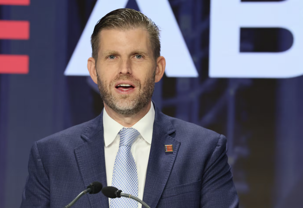 Eric Trump－轉戰幣圈的次子，淨資產：7.5 億美元