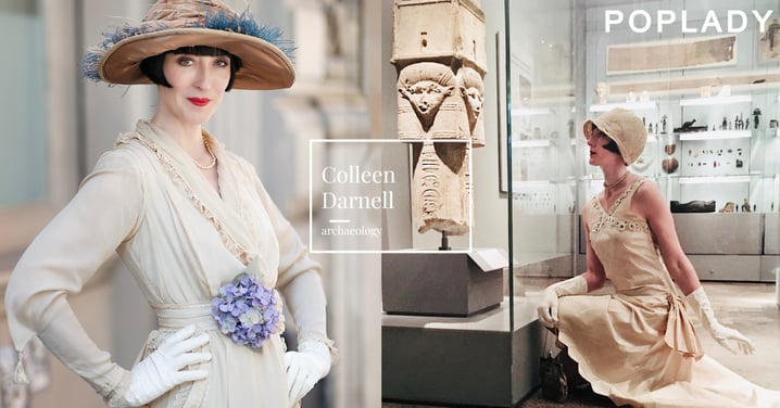 讓1920年代的埃及熱浪重現?古埃及學者Colleen Darnell化身時尚Icon爆紅IG,用復古造型把考古知識穿上身