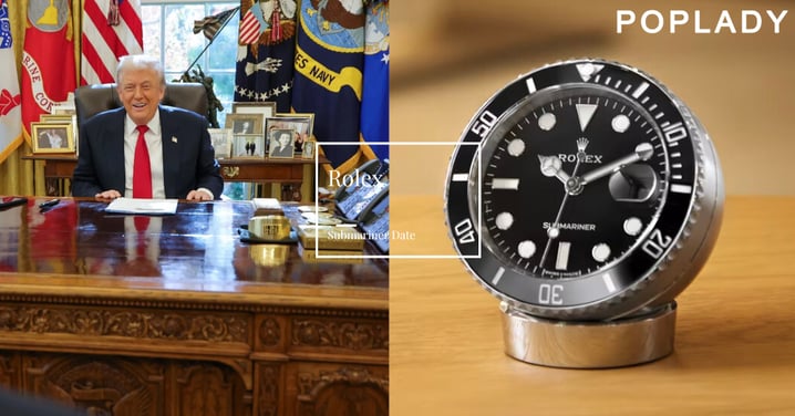 美國39%關稅重擊下的外交攻勢：瑞士鐘錶業高層親訪白宮，Rolex見面禮金色座鐘現身特朗普桌上