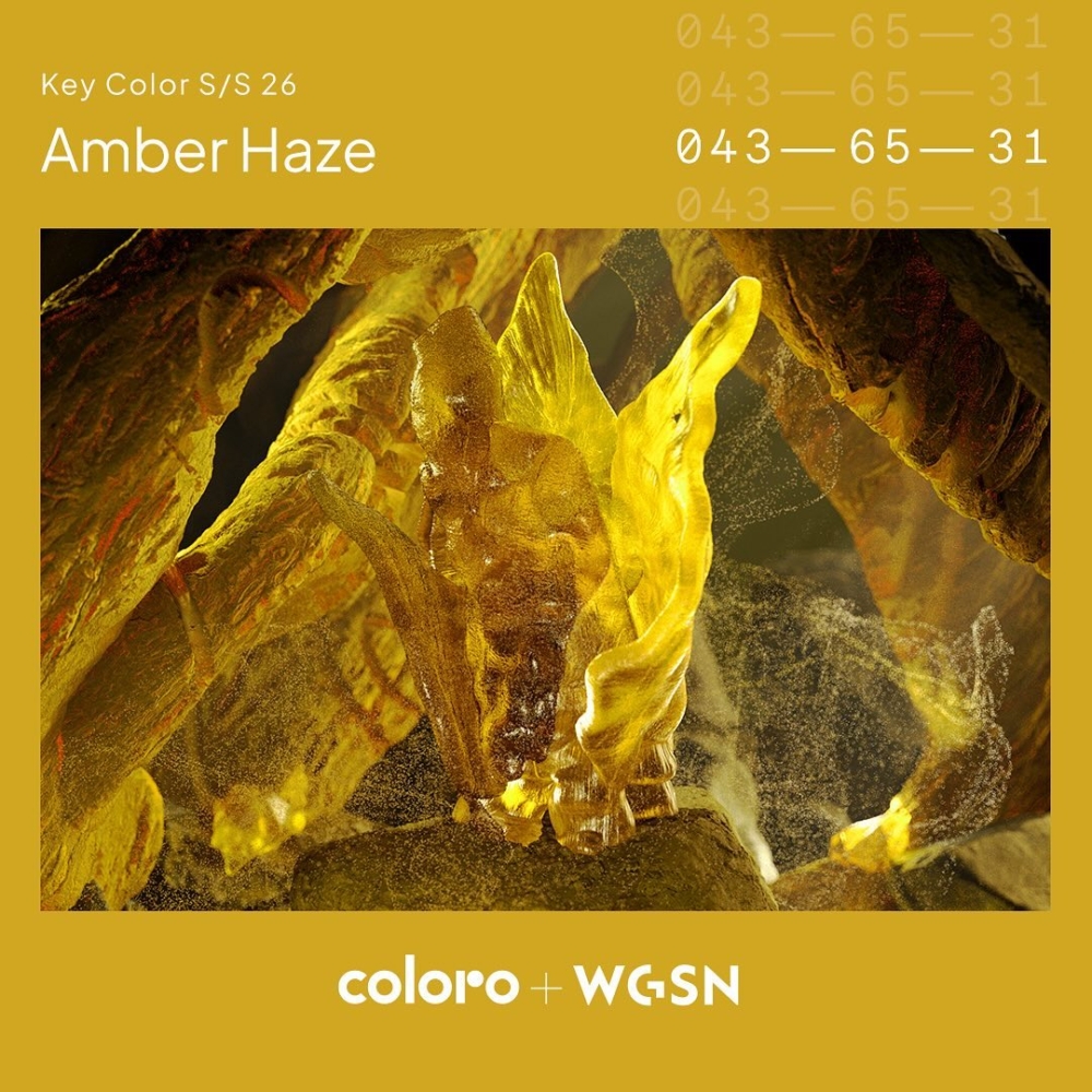 2026春夏主打色：Amber Haze（琥珀薄霧）