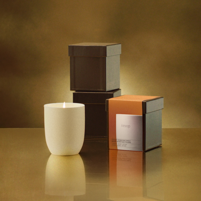 Aesop芳香蠟燭推出限定包裝