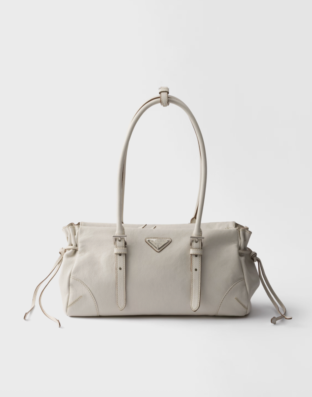 Prada Bonnie 中號復古皮革手提袋