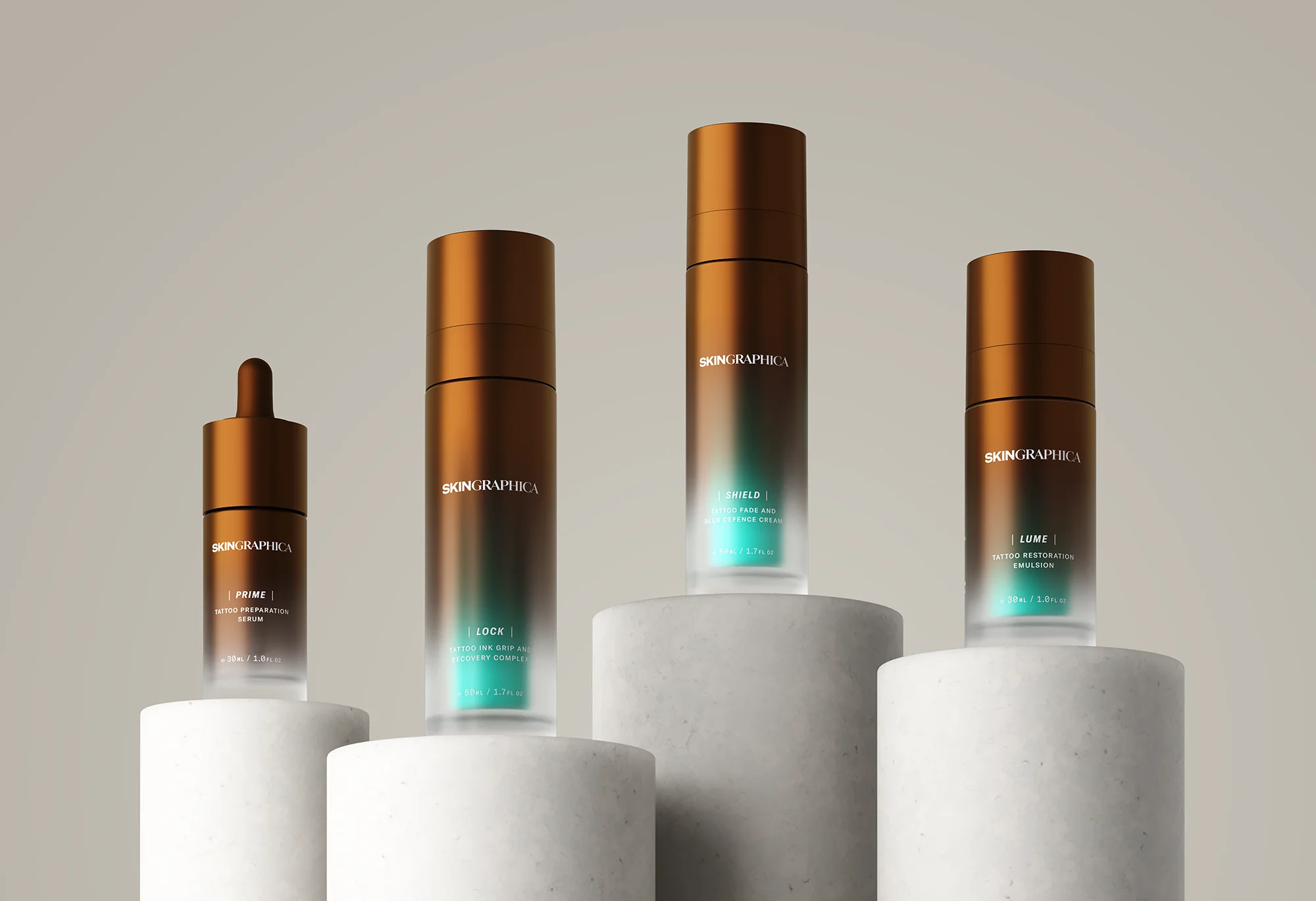 從對紋身的尊重出發，決心建立一個能夠為紋身肌膚提供全階段科學護理的護膚體系