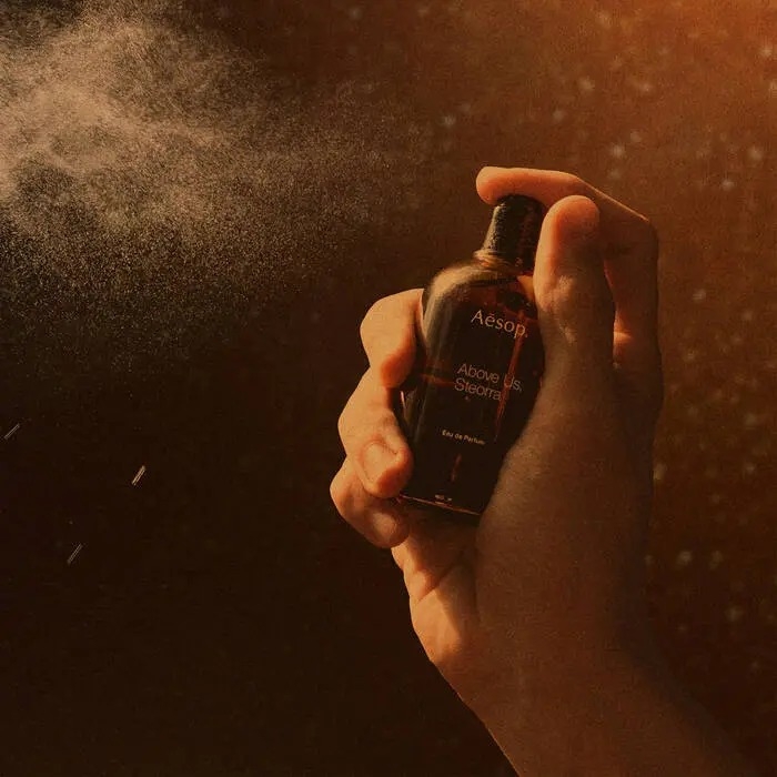 它以佛手柑的清香揭開夜幕，隨即而來的是小荳蔻那種帶著熾熱感的辛香，與欖香脂微辣的胡椒質感交織