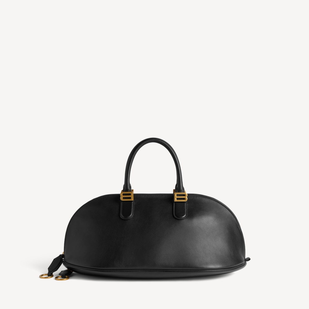 Balenciaga Women's Bolero Bowling Bag Medium in Black