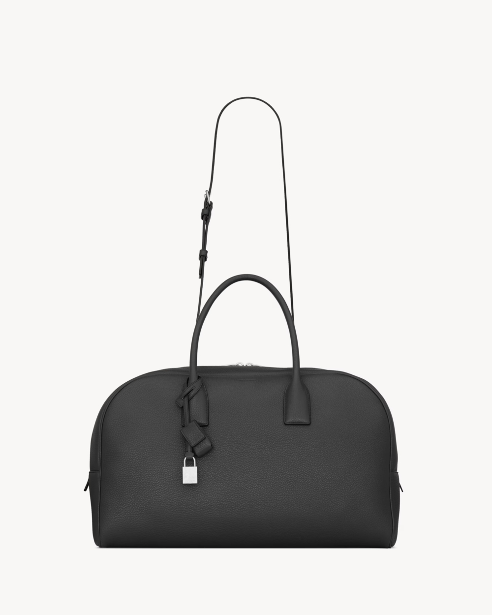 Saint Laurent BOWLING中號粒面皮革保齡球袋