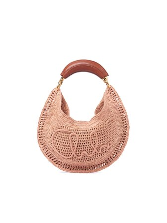 Chloé Summer Banana hobo bag in raffia
