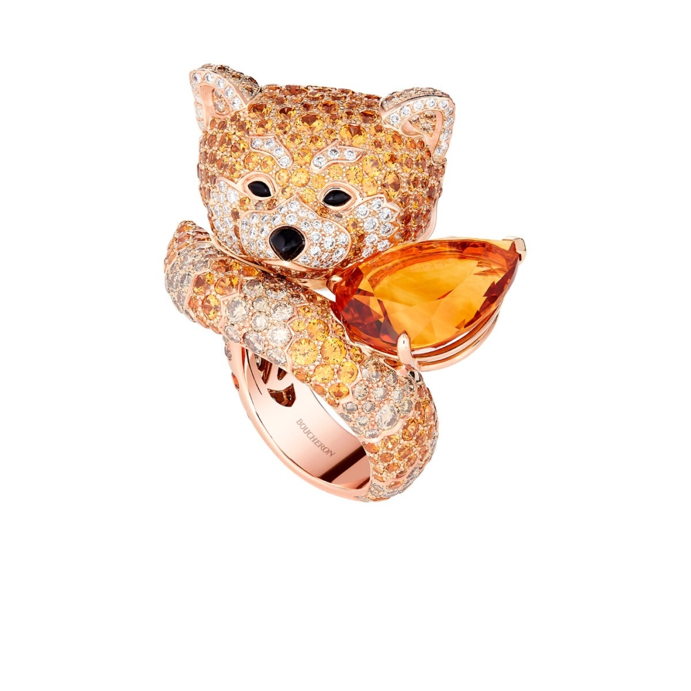 BOUCHERON Panda Roux 小貓熊戒指
