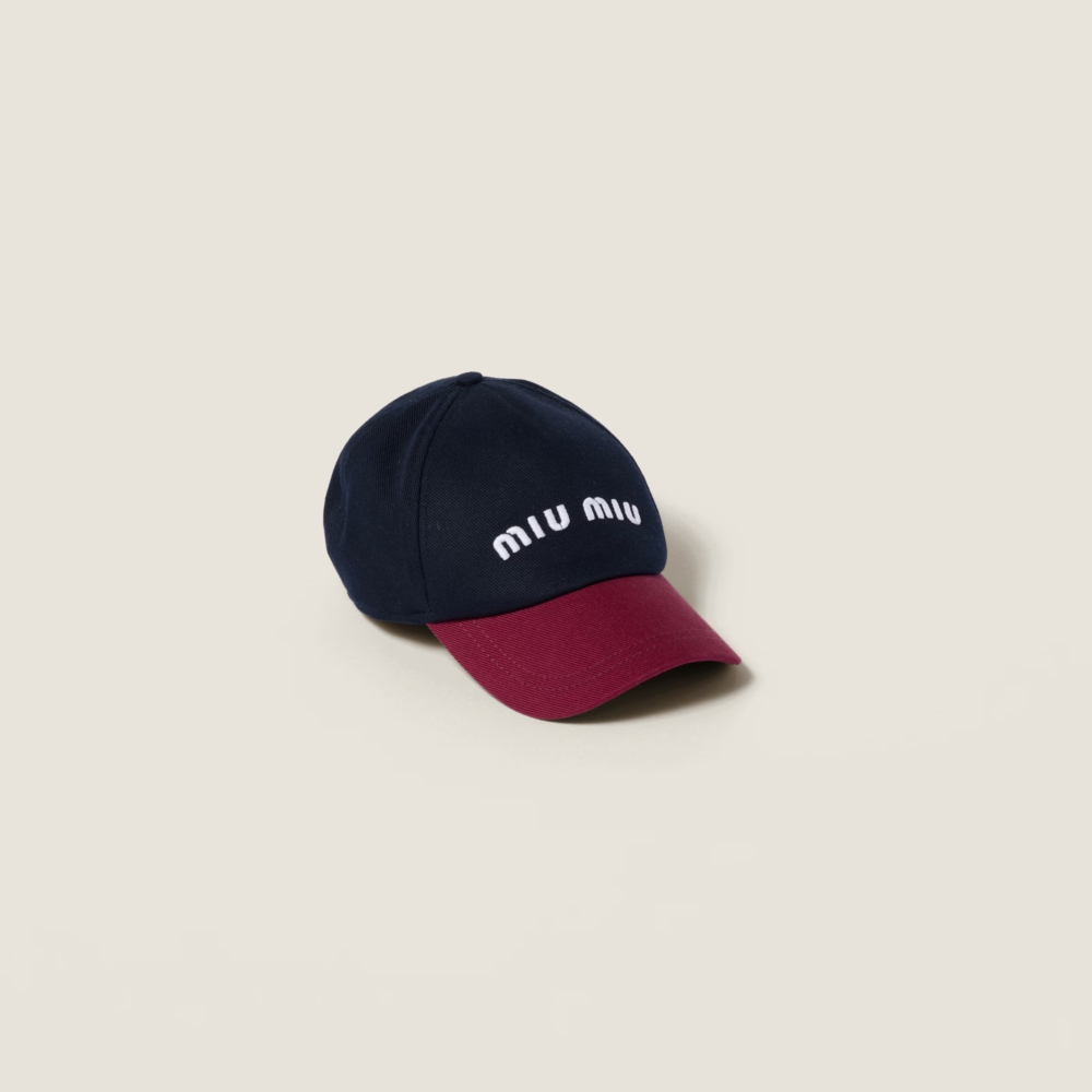 MIU MIU 斜紋棒球帽