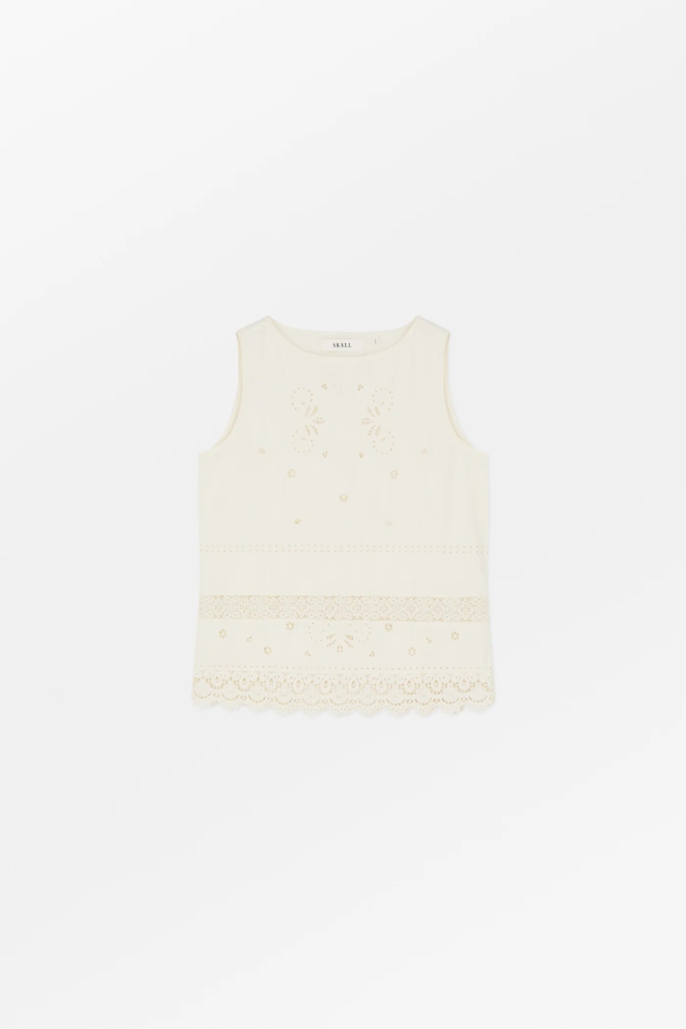 SKALL白色刺繡洋裝