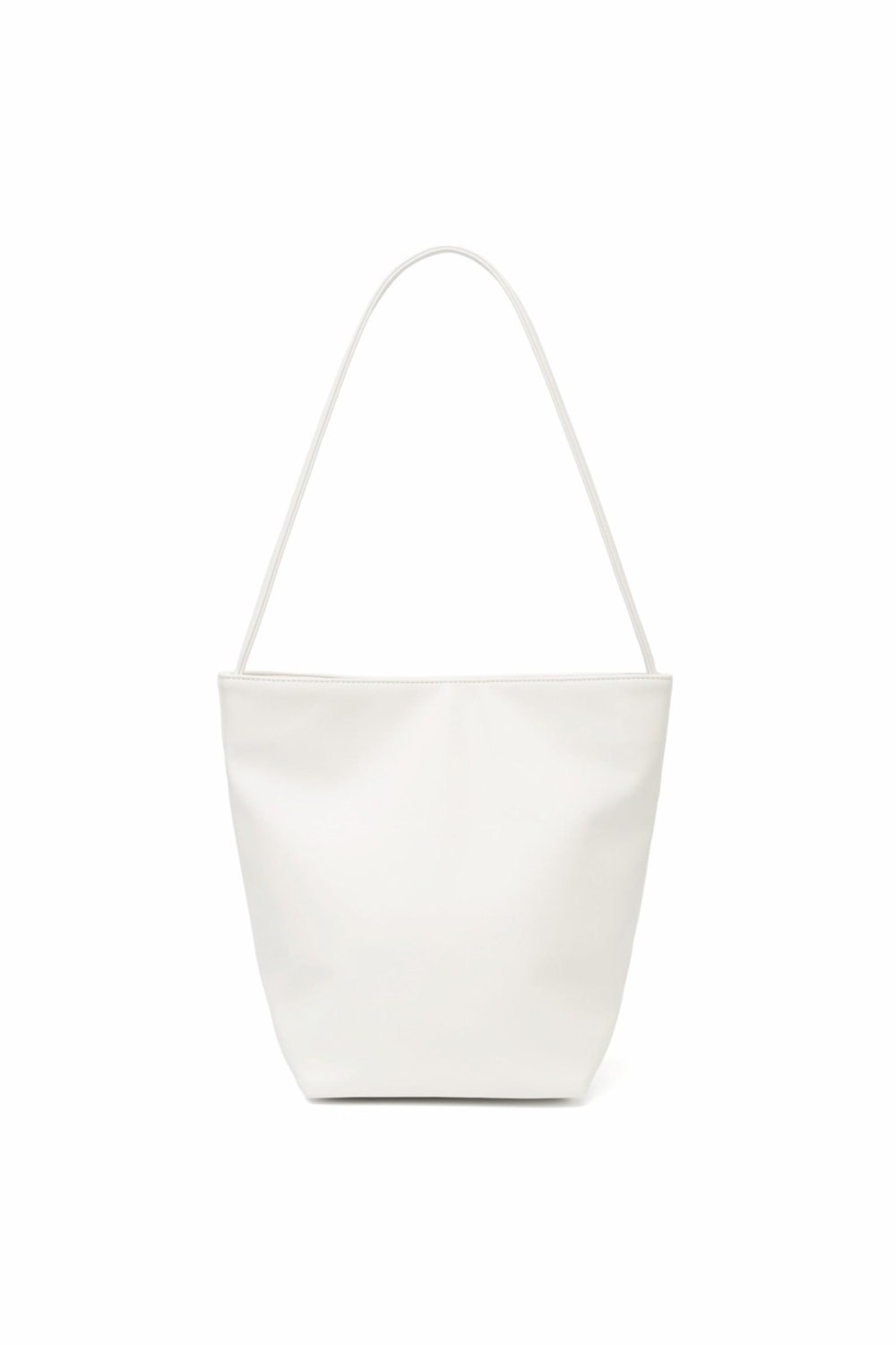 Leather Vas Bag White