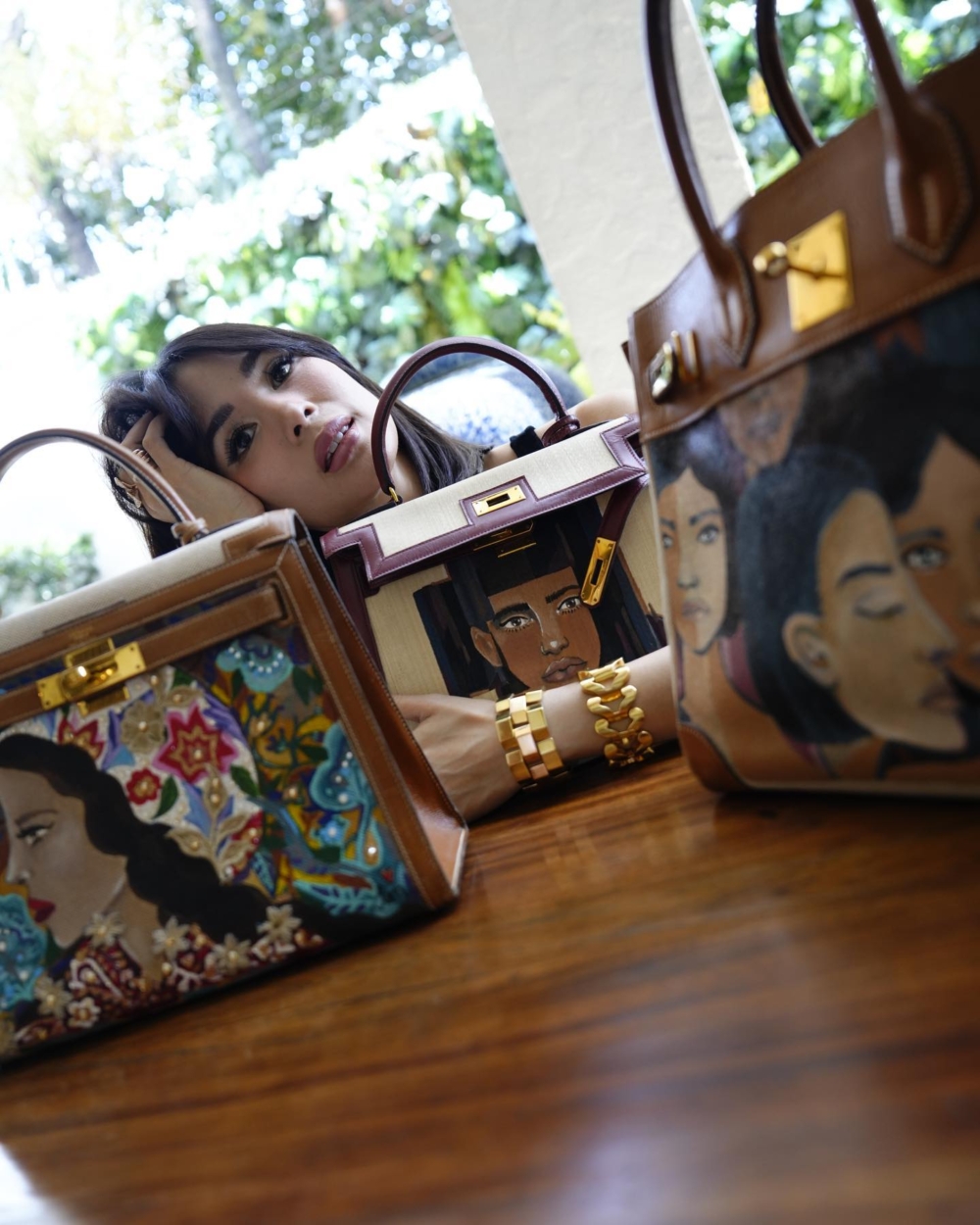 Heart Evangelista最具個人特色的收藏之一，便是由她親手繪製的Hermès Birkin